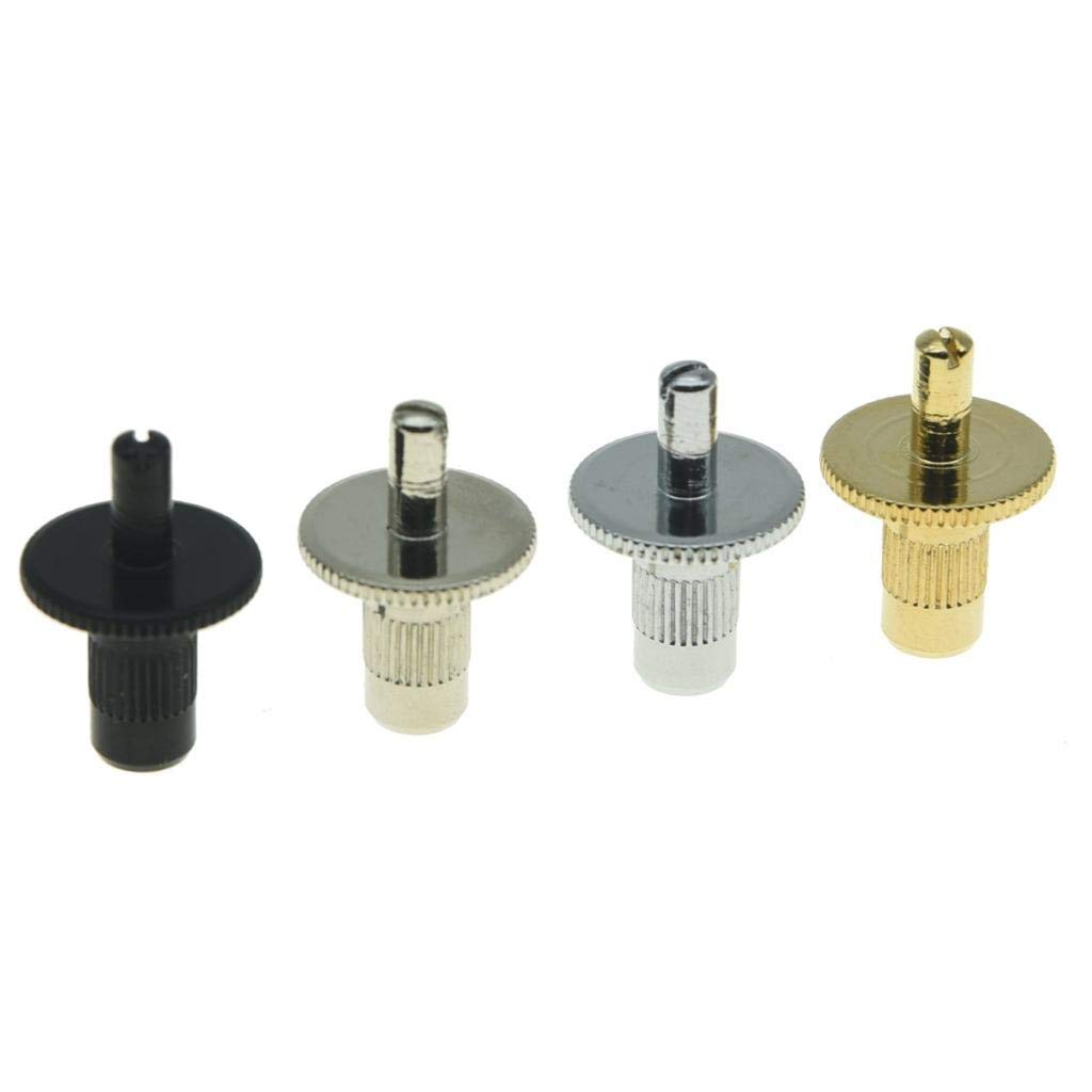 Dopro Pack of 2 Nashville Style Guitar Tune-o-matic Bridge Posts Guitar Bridge Studs Bridge Post with Anchors for Gibson Chrome